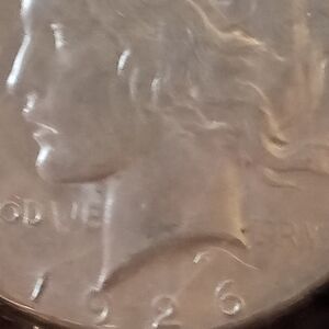 Vintage Silver Coin Peace Dollar 1926s Slab